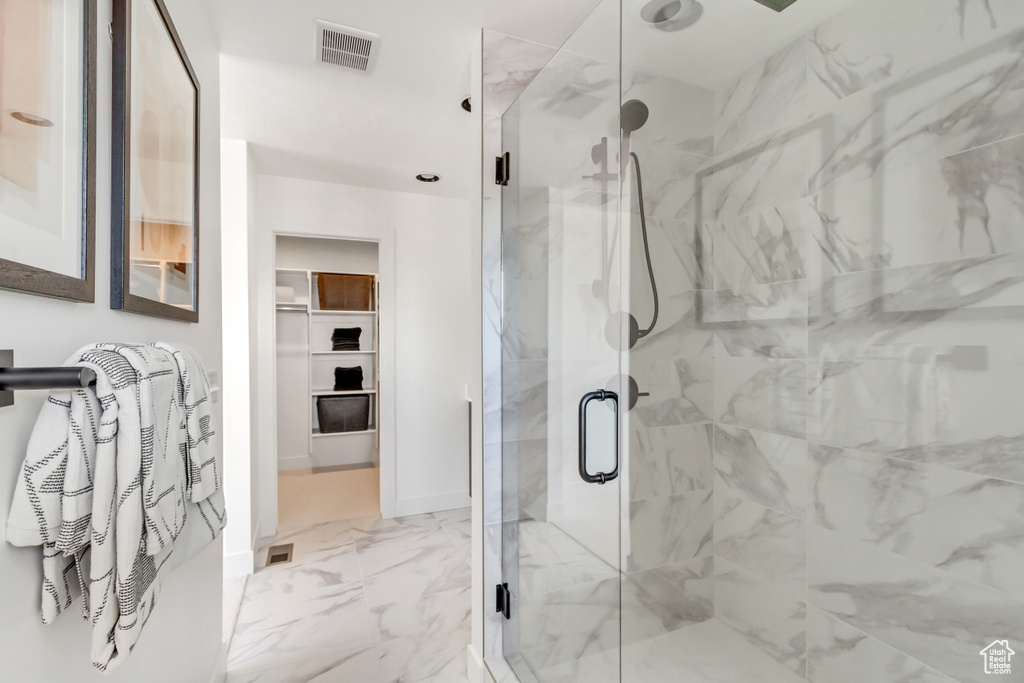 Bathroom with walk in shower