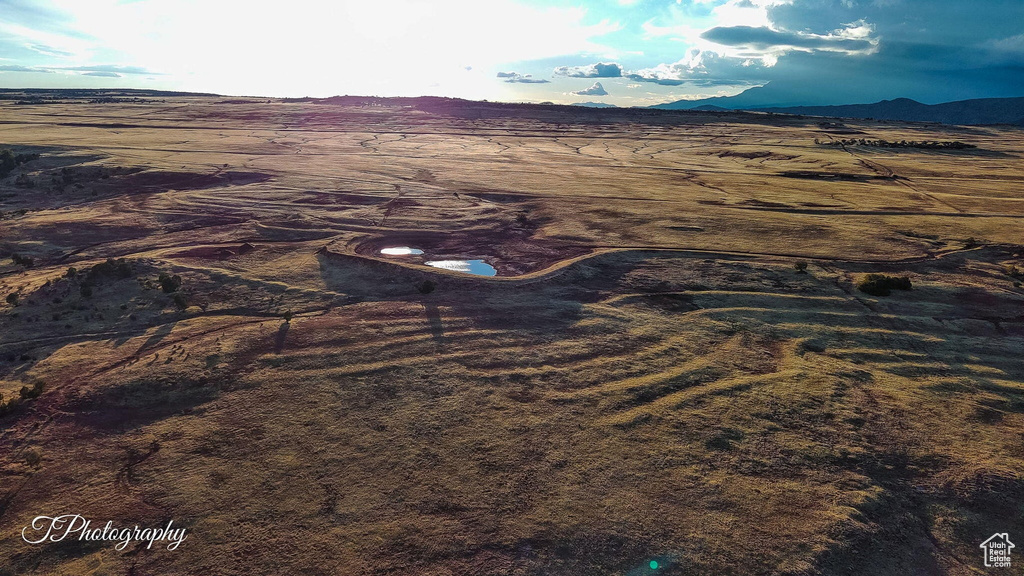 Bird's eye view featuring a mountain view