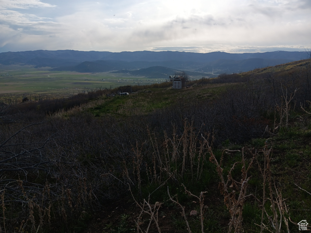 Mountain view featuring rural landscape