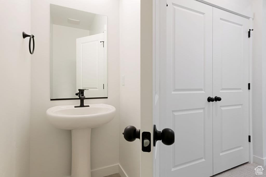 Bathroom with baseboards