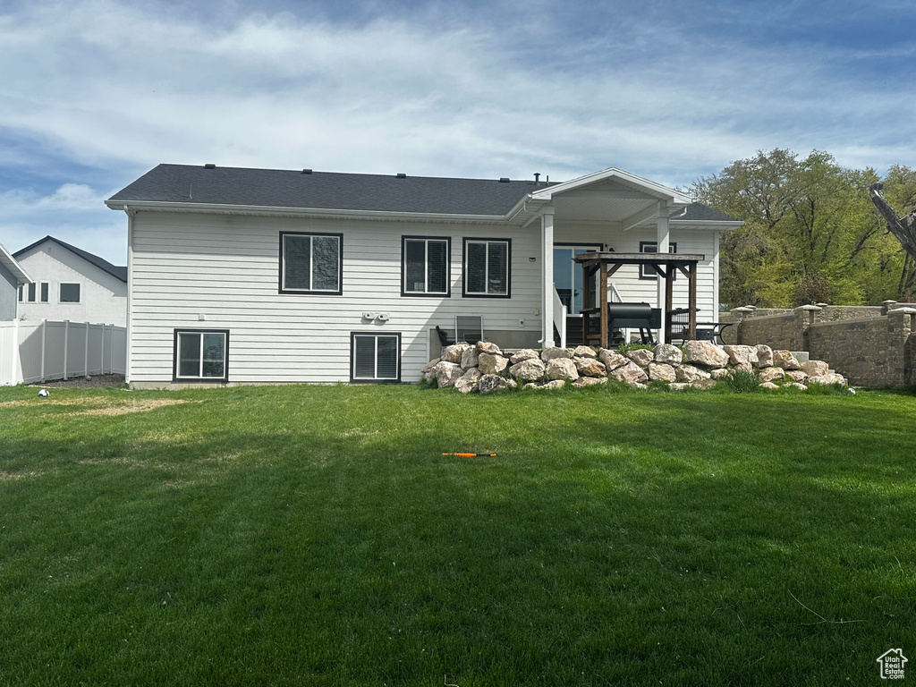 View of back of property
