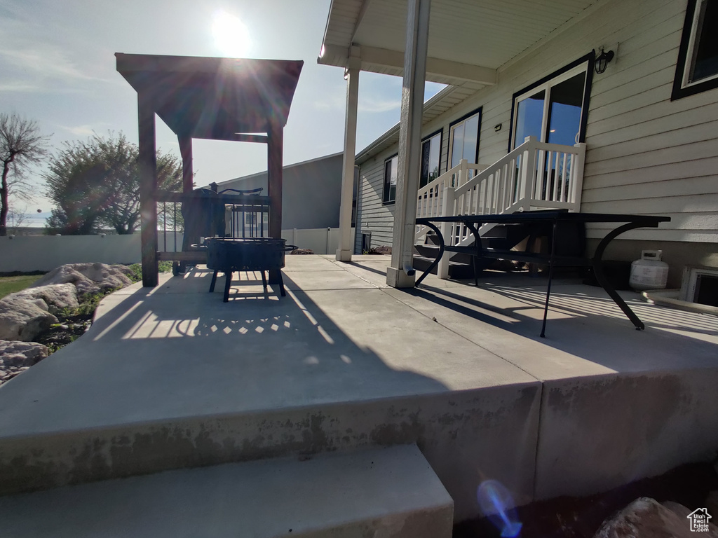 View of patio