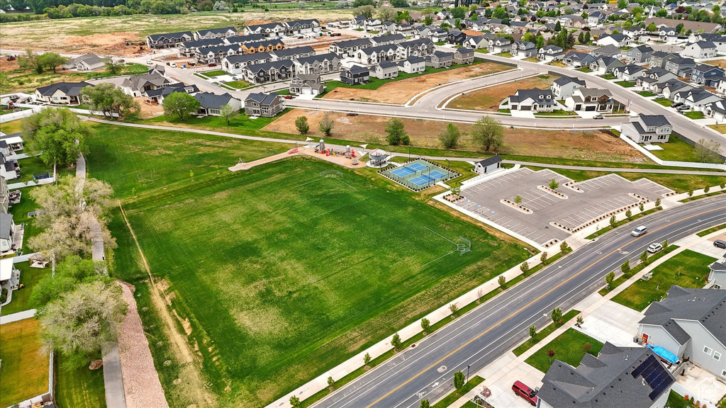 Drone / aerial view with a residential view