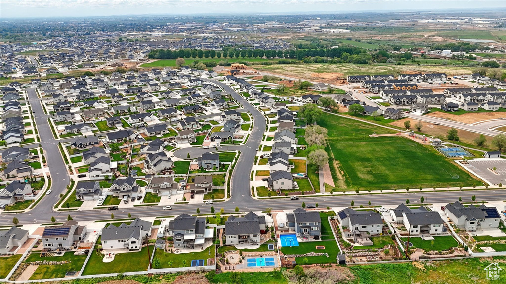 Bird's eye view featuring a residential view