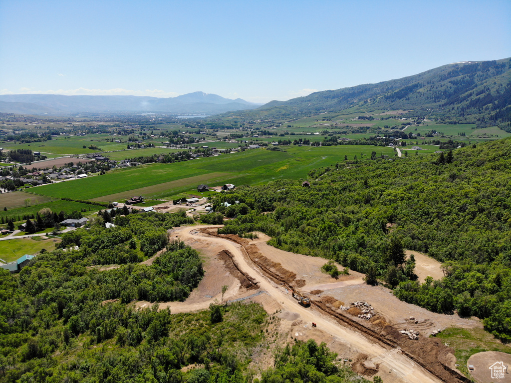 Aerial view of mountains