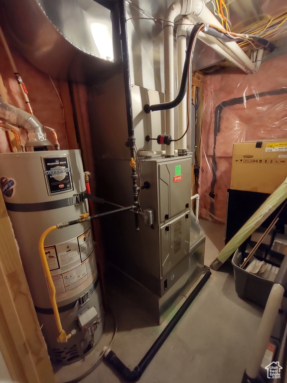 Utilities featuring secured water heater