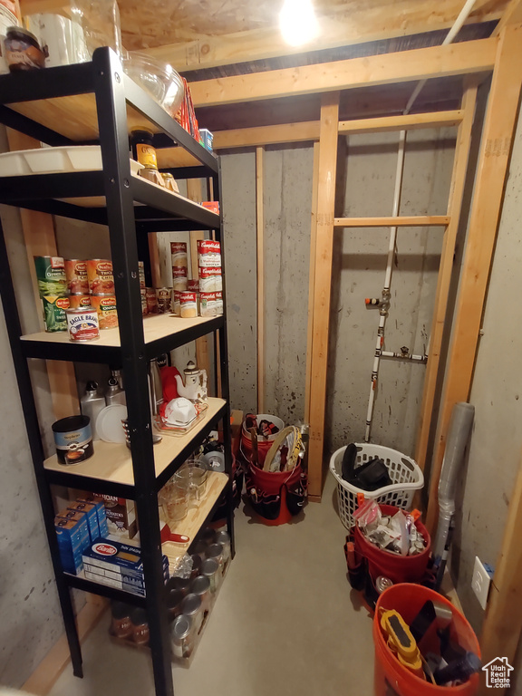 View of storage area