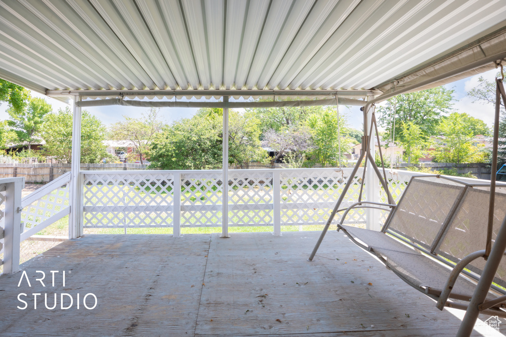 View of patio