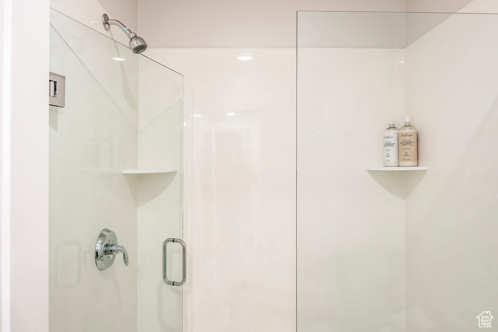 Bathroom featuring walk in shower