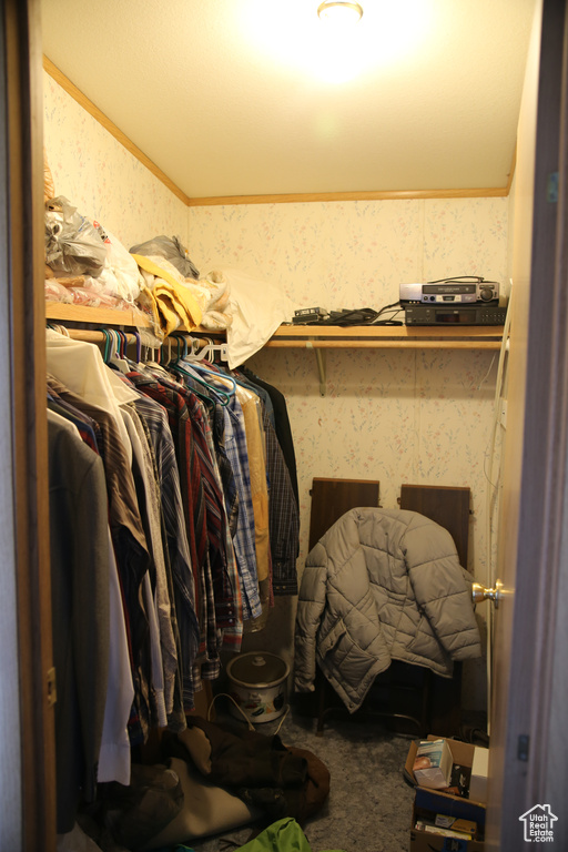 View of spacious closet