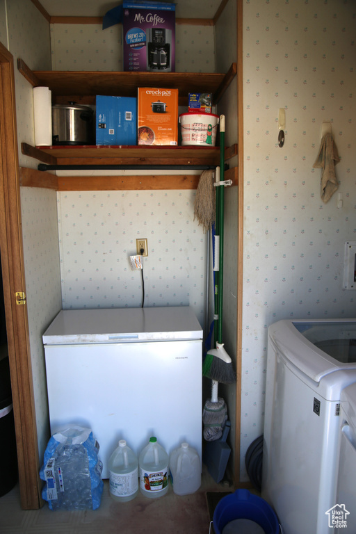 Laundry area featuring washer and dryer