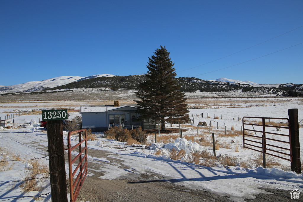 View of mountain feature featuring a rural view