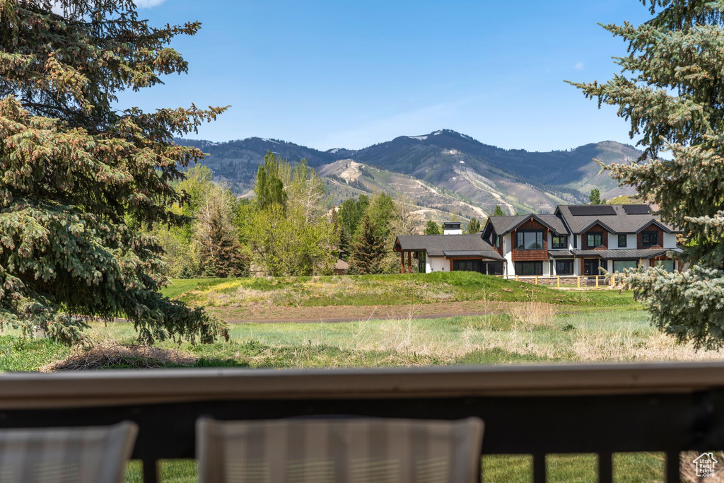 View of mountain backdrop