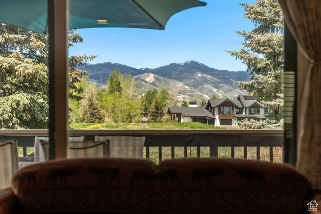 View of mountain background