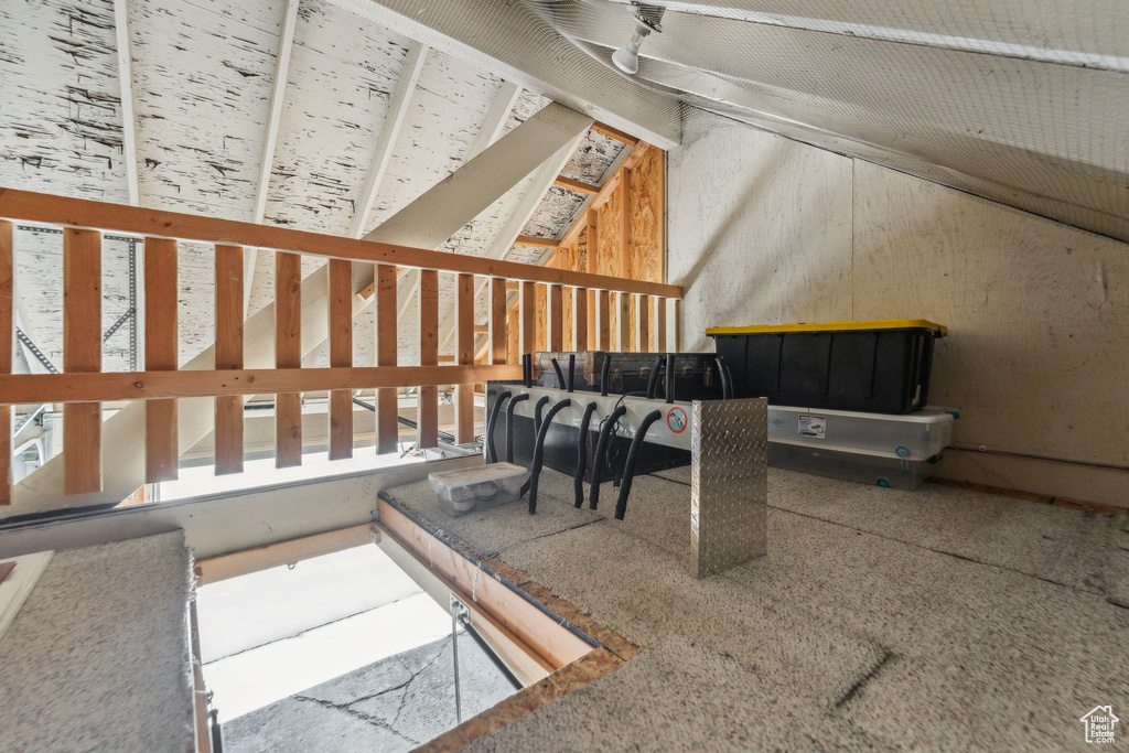 Bonus room with vaulted ceiling