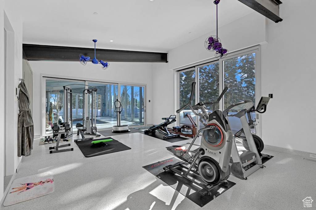 View of exercise room