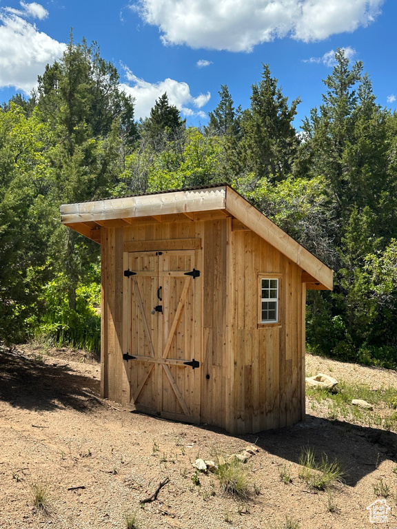 View of outdoor structure