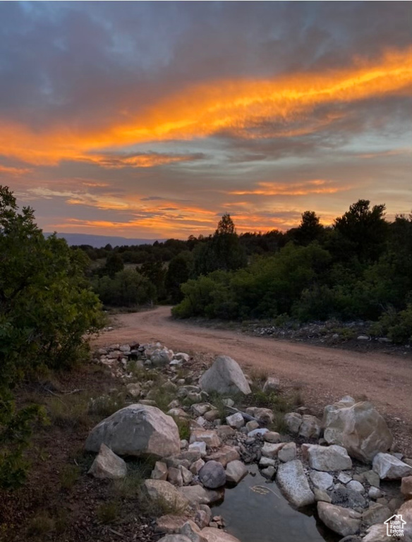 View of nature at dusk