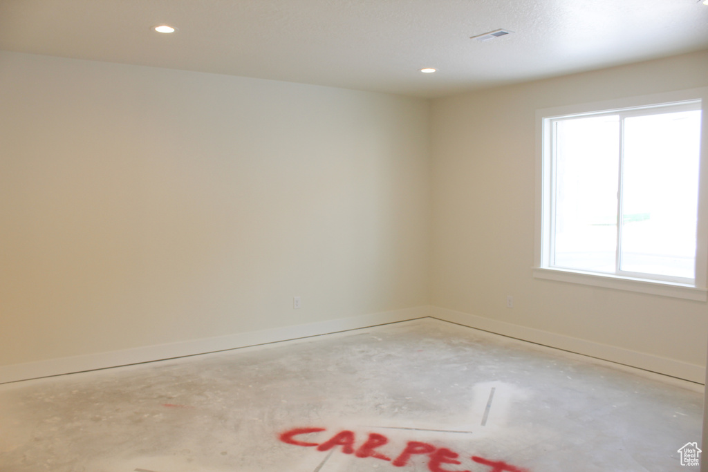 Spare room with plenty of natural light