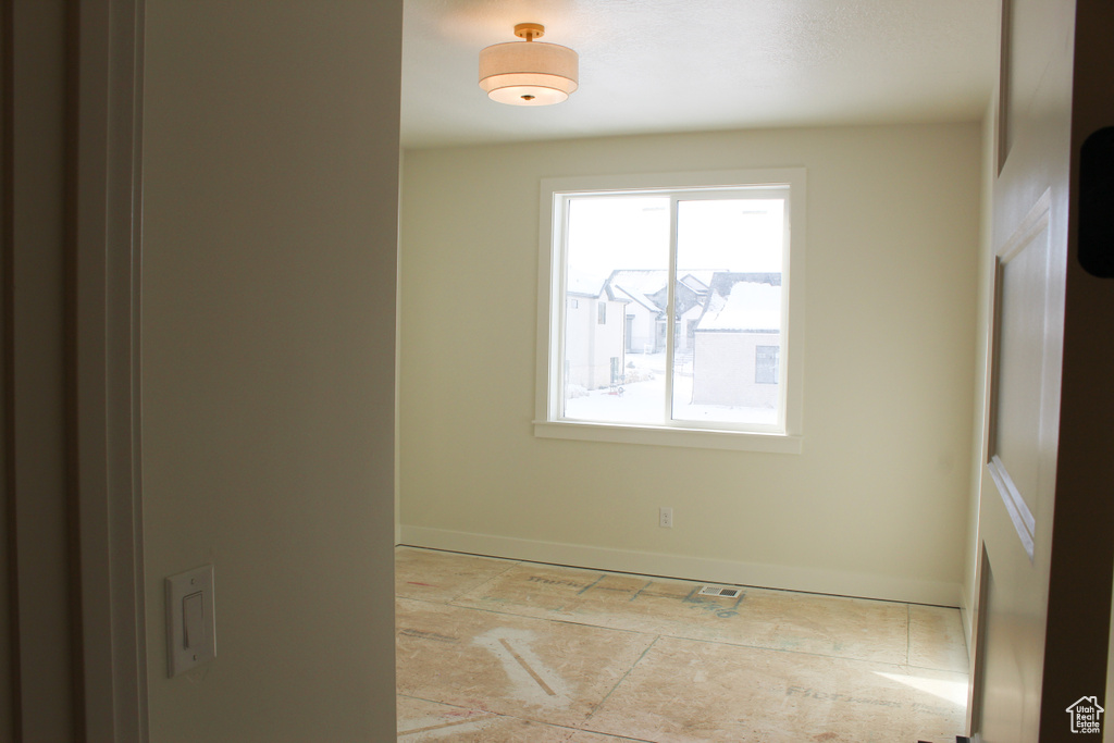 View of tiled empty room