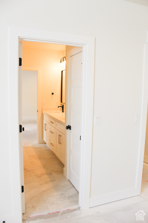 Bathroom with vanity