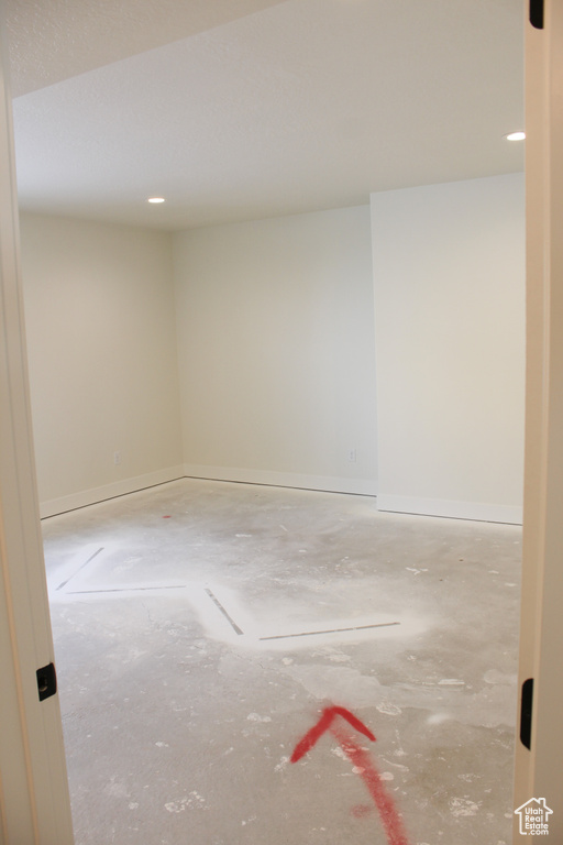 View of spare room
