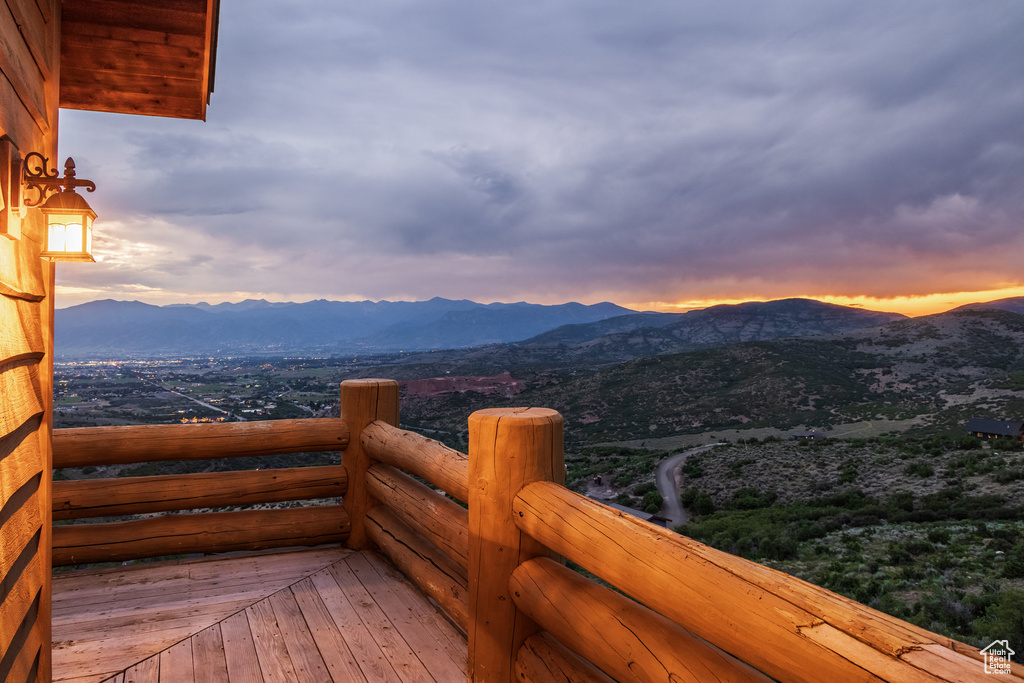 View of mountain backdrop