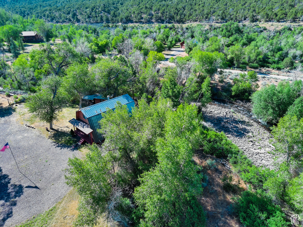 Birds eye view of property