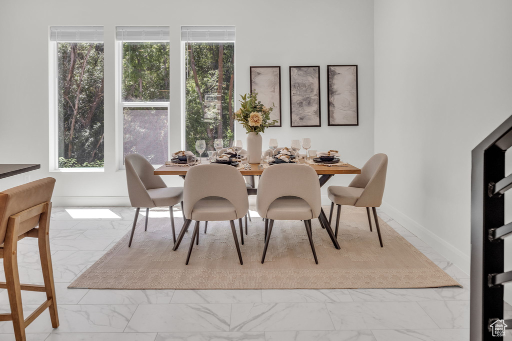 Dining room featuring plenty of natural light