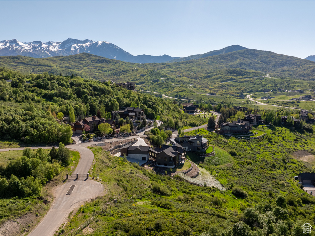 Aerial view of mountains