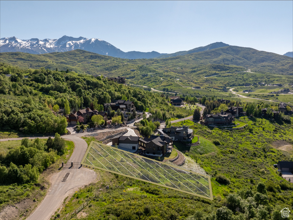 Aerial view of mountains