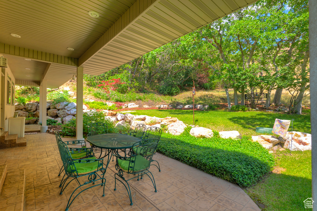 View of patio