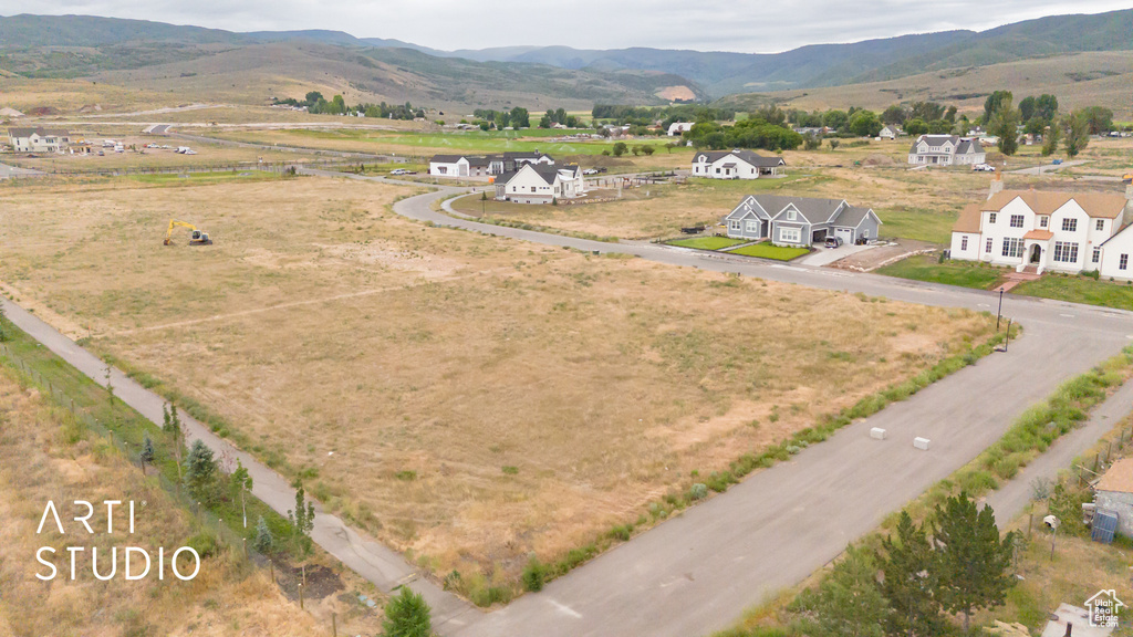 View of rural area with a mountain backdrop