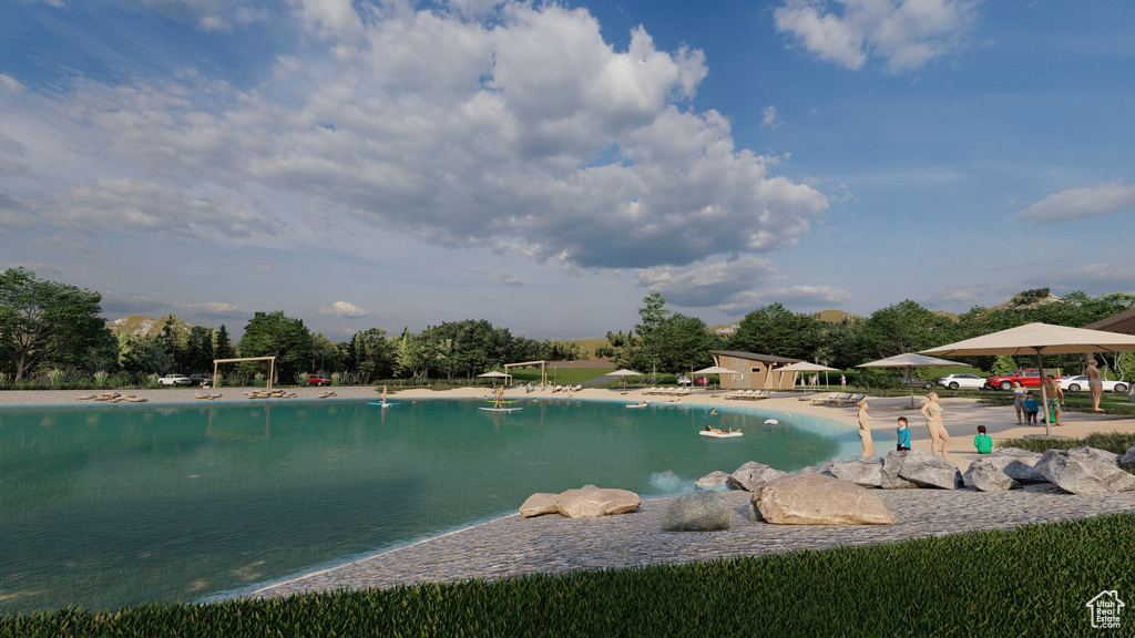 View of pool