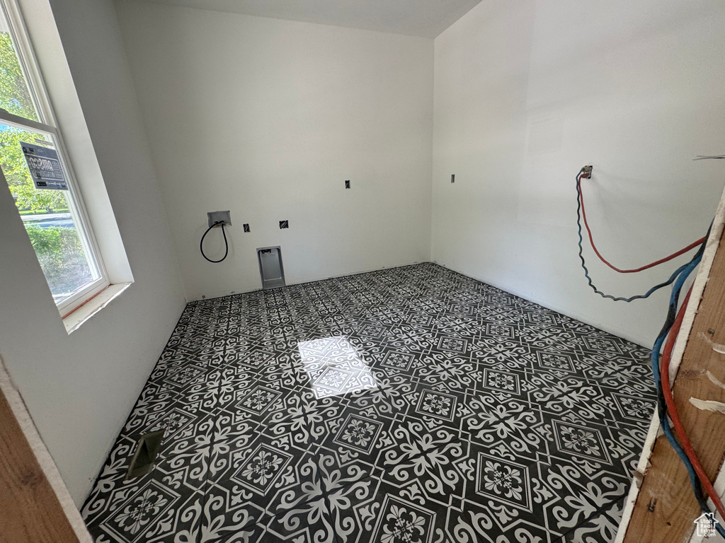 Washroom featuring hookup for a washing machine
