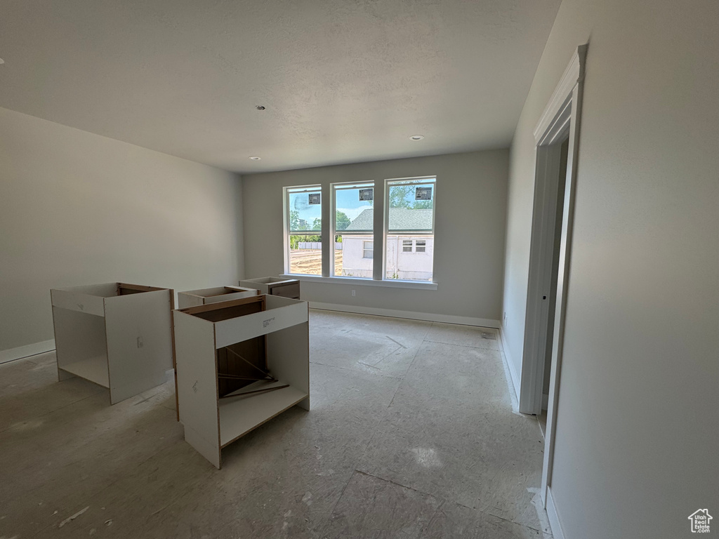 Interior space with baseboards
