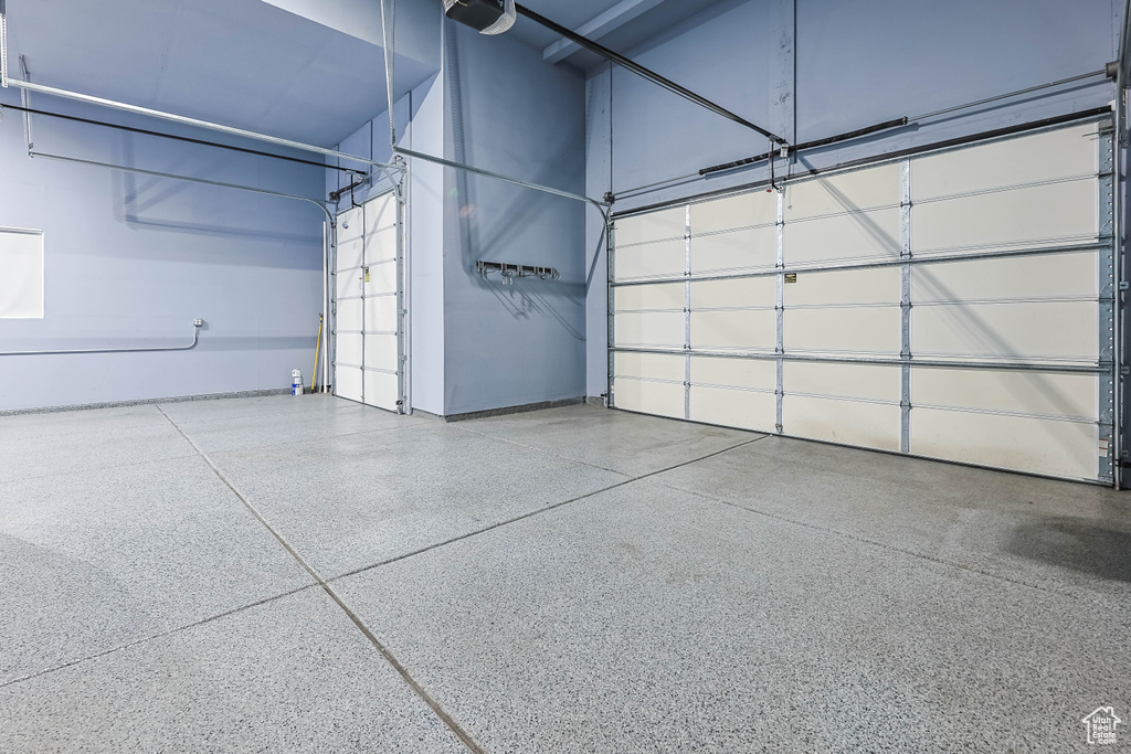 Garage with baseboards