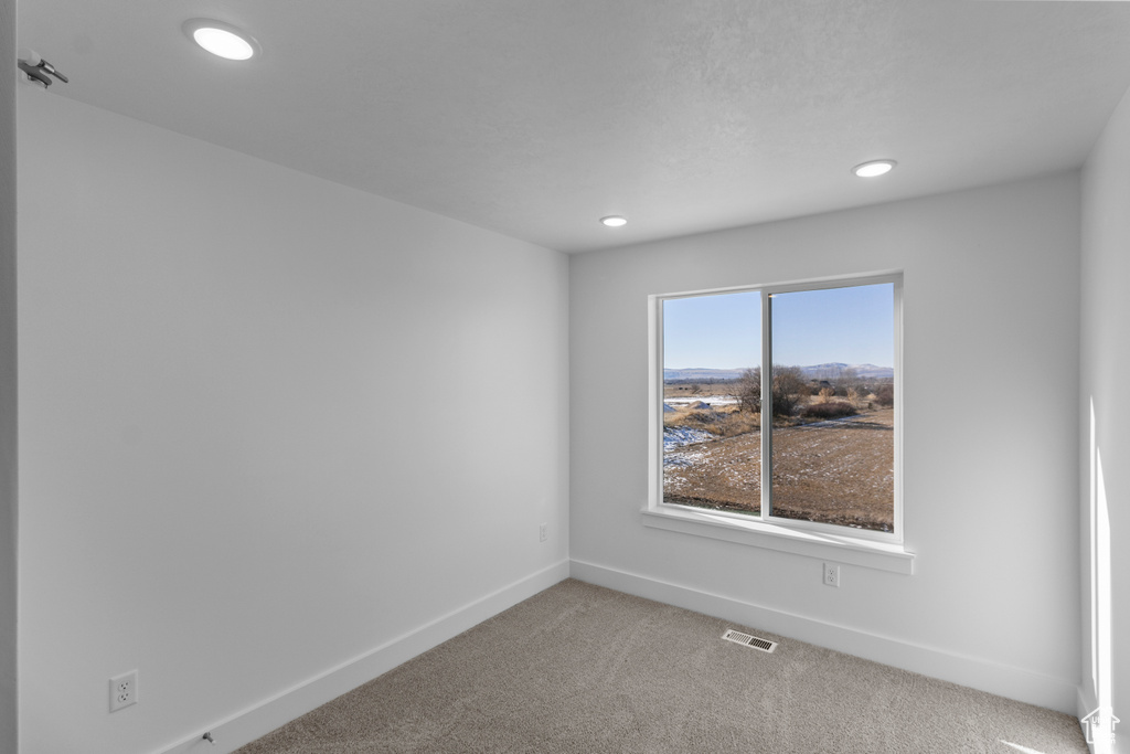 Empty room with carpet