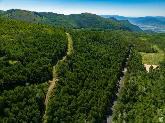 Bird\\\'s eye view of mountains