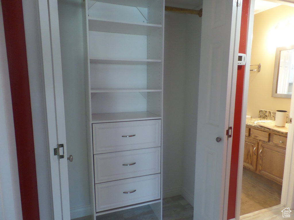 View of closet