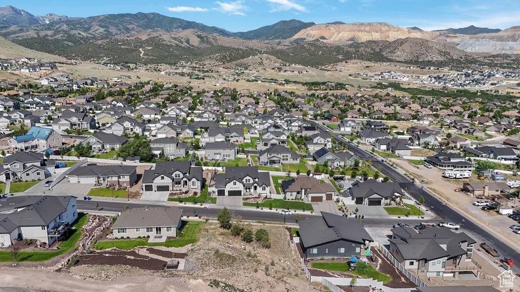 View of property location with nearby suburban area and a mountainous background