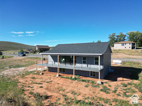 View of rear view of property