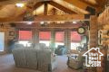 Interior space with beam ceiling