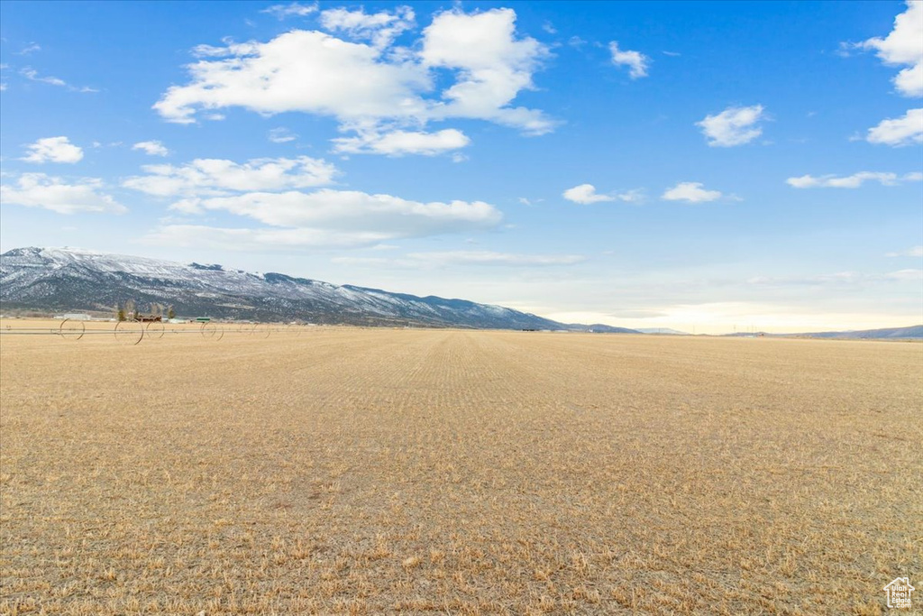 View of mountain feature with a rural view