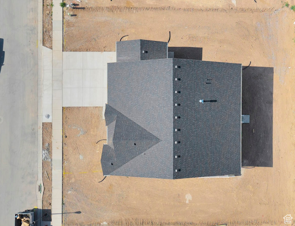 View from above of property