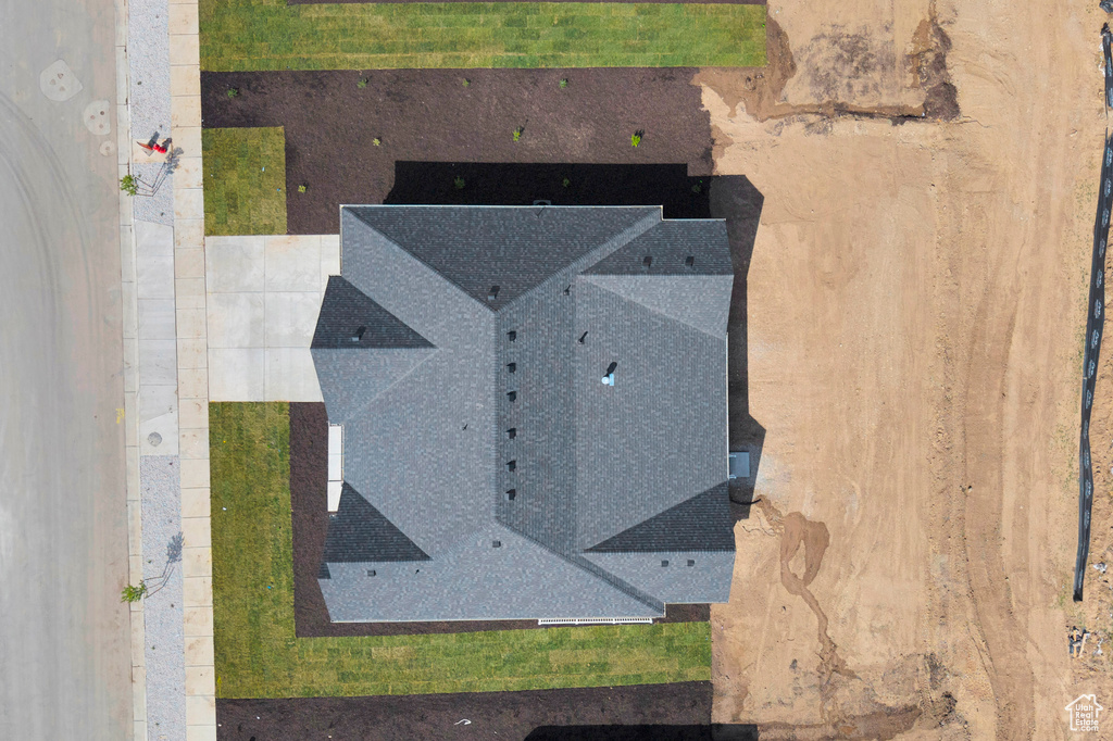 View from above of property
