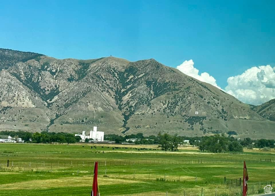 View of mountain feature featuring a rural view