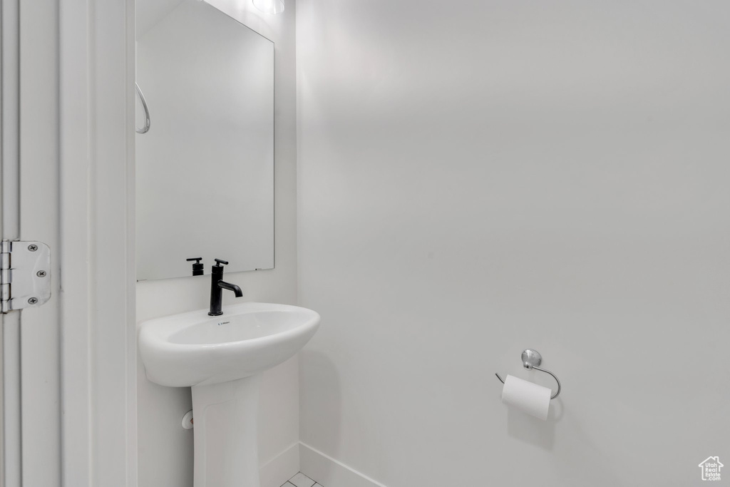 Bathroom featuring tile patterned flooring
