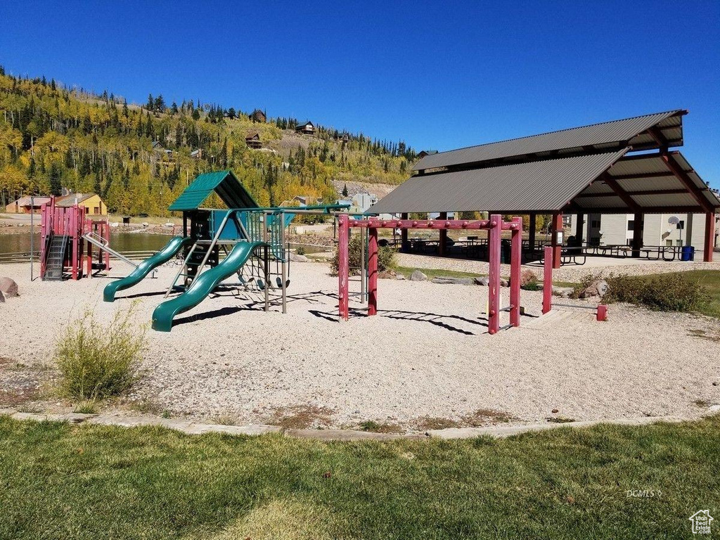 View of jungle gym