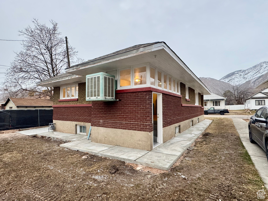 View of home\\\\\\\\\\\\\\\'s exterior featuring a mountain view